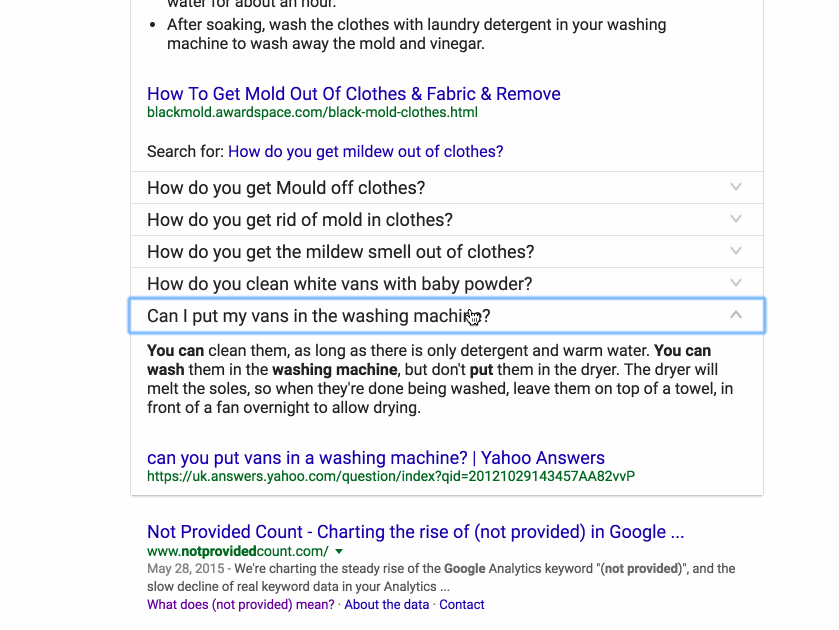 An infinite People also ask gif