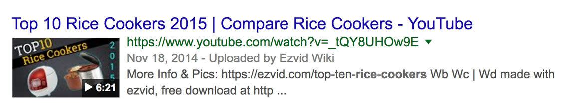 Video result for "compare" modifier