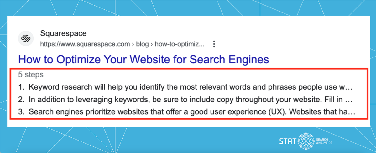 A screenshot showing a How to rich result in Google Search.