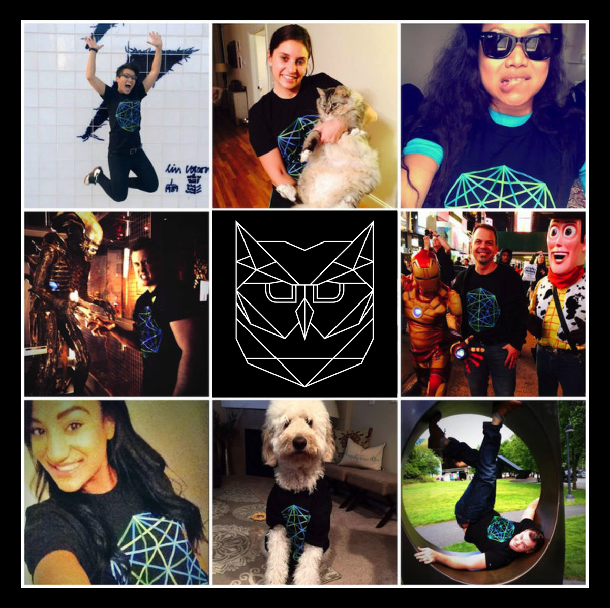 Photos of STAT fans wearing our infamous t-shirts.