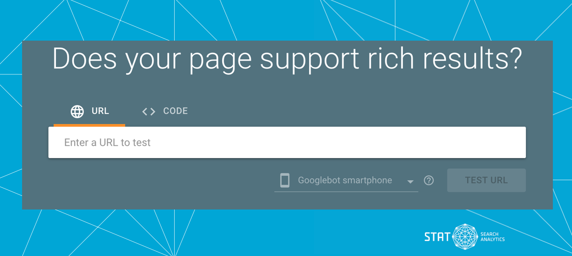 Screenshot of Google's rich results test.