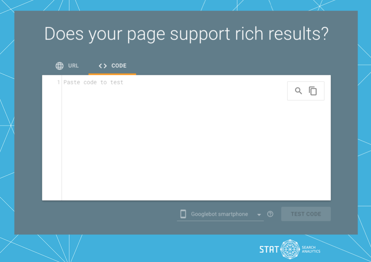 Screenshot of Google's Rich Results Testing Tool